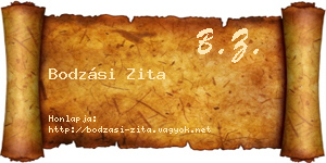 Bodzási Zita névjegykártya